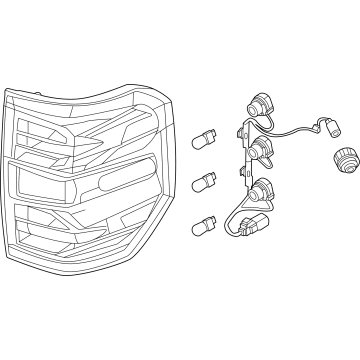 OEM 2022 Ford Maverick LAMP ASY - REAR, STOP AND FLAS - NZ6Z-13404-A