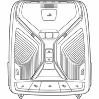 OEM BMW X4 HEADLINER CONTROL MODULE - 61-31-5-A43-4B8