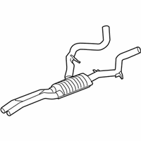 OEM 2011 BMW 335i Centre Silencer With Tubes - 18-30-7-553-826