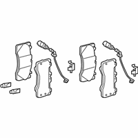 OEM 2021 Lexus RC F Disc Brake Pad Kit - 04465-0W221