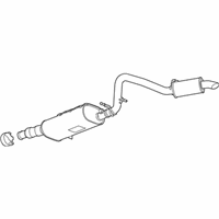 OEM Cadillac Muffler & Pipe - 84496908