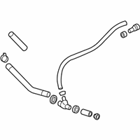 OEM 2009 Hummer H2 Radiator Surge Tank Outlet Hose - 19130372