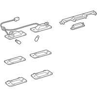 OEM Lexus GS460 Retainer Sub-Assy, Back Door Garnish - 76809-30011