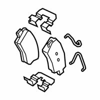 OEM Hyundai Venue Rear Disc Brake Pad Kit - 58302-K2A30