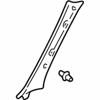 OEM Toyota Sequoia Weatherstrip Pillar Trim - 62220-0C020-B0