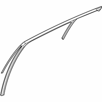 OEM 2020 Kia Stinger Run-Rear Door Window Glass - 83530J5000