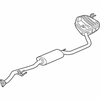 OEM Honda CR-V Muffler, Exhuast - 18307-TLD-A04