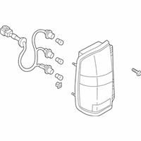 OEM Infiniti QX4 Lamp Assembly-Rear Combination, RH - 26550-1W326