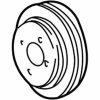 OEM 2000 Ford Mustang Pulley - XR3Z8509EA