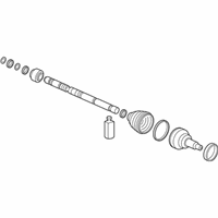 OEM Hyundai Azera Joint & Shaft Kit-Front Axle W - 49580-3V500