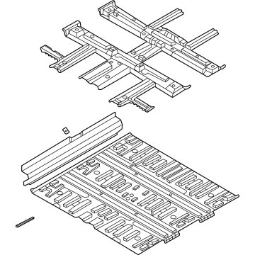 OEM Hyundai Ioniq 5 PANEL ASSY-FLOOR, CTR - 65100-GI000