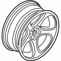 OEM 2005 BMW X5 Light Alloy Rim "Brilliantline" - 36-11-1-096-227
