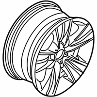 OEM 2005 BMW X5 Light Alloy Rim - 36-11-6-757-355