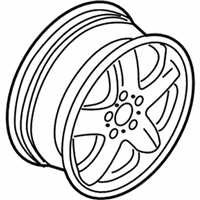 OEM 2005 BMW X5 Light Alloy Rim - 36-11-1-096-160