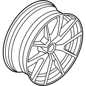 OEM 2022 BMW 840i Disc Wheel Light Alloy Jet B - 36-11-8-097-241