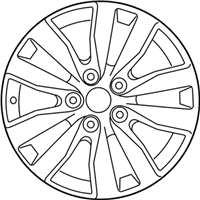 OEM 2014 Kia Forte Wheel Assembly-Aluminum - 52910A7350