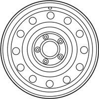 OEM Kia Forte Wheel Assembly-Temporary - 529102H900