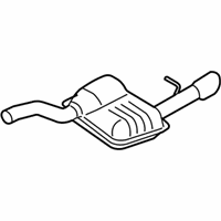 OEM Ford Focus Rear Muffler - 8S4Z-5A289-C