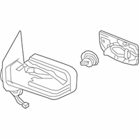 OEM Nissan Titan Mirror Assembly-Outside LH - 96302-9FT3E