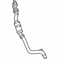 OEM 2015 Dodge Charger Front Catalytic Converter And Pipe - 68038393AJ