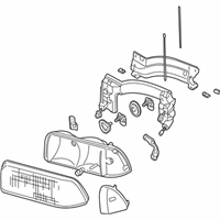 OEM GMC Sonoma Headlamp Assembly-(W/ Front Side Marker Lamp) - 16525158