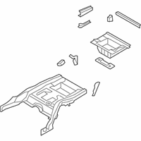 OEM 2013 BMW 740i Trunk Floor - 41-11-7-344-259