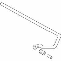 OEM Lexus LX470 Bar Sub-Assy, Rear Stabilizer - 48805-60090