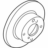 OEM 1992 Infiniti G20 Rotor-Disc Brake, Rear - 43206-9E601