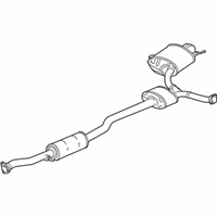 OEM Acura RLX Muffler, Passenger Side Exhaust - 18307-TY3-A01