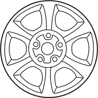 OEM 2007 Toyota Solara Wheel, Spare - 42611-AE021