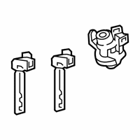 OEM 2021 Toyota Camry Cylinder & Keys - 69055-06160