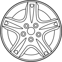 OEM 2001 Ford Taurus Wheel, Alloy - F8SZ1007AA