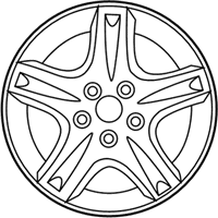 OEM 2000 Ford Taurus Wheel, Alloy - F8SZ1007AA