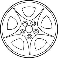 OEM 2002 Ford Windstar Wheel, Alloy - YF1Z-1007-AA