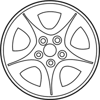 OEM 2006 Ford Taurus Wheel, Alloy - YF1Z-1007-AA