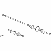 OEM 2012 Honda Accord Driveshaft Assembly, Passenger Side - 44305-TE1-A01