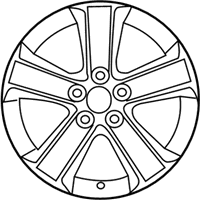 OEM 2018 Toyota RAV4 Wheel, Alloy - 42611-42660