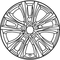 OEM 2018 Toyota RAV4 Wheel, Alloy - 42611-42700