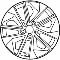 OEM 2017 Toyota RAV4 Wheel, Alloy - 42611-42680