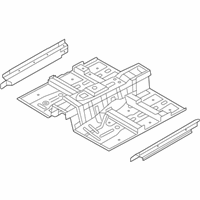 OEM 2013 Hyundai Genesis Coupe Panel Assembly-Floor, Center - 65100-2M561