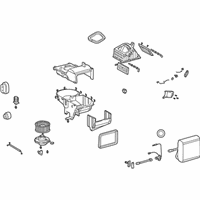 OEM 1999 Kia Sephia Evaporator & Blower Unit - 1K2A161520B