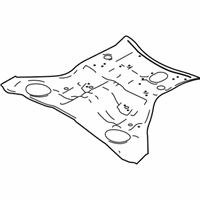 OEM 2017 Infiniti Q70 Floor Rear Front - G4512-1MAMA