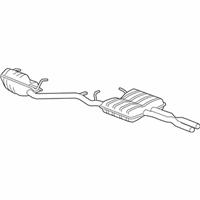 OEM 2013 Chrysler 300 Exhaust Muffler And Resonator - 5039050AF