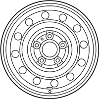 OEM 2022 Kia Forte Wheel Assembly-Steel - 52910B0950