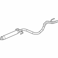 OEM 2005 Saturn Ion Exhaust Resonator Pipe Assembly - 15887590