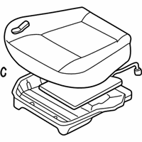 OEM 1997 Infiniti QX4 Cushion Assy-Front Seat - 87300-1W301