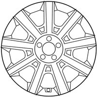 OEM 2016 Hyundai Equus Aluminium Wheel Assembly - 52910-3N260