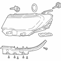 OEM 2019 Jeep Compass Headlamp - 55112714AG