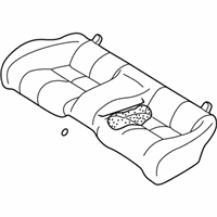 OEM 2002 Dodge Stratus Seat Cushion Pad - MR611792