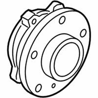 OEM BMW 535d Wheel Hub With Bearing, Front - 31-20-6-872-888